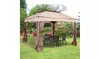 LAGGRA 11'x11' Outdoor 2-Tier Pop Up Folding Gazebo Party Tent w/ Netting