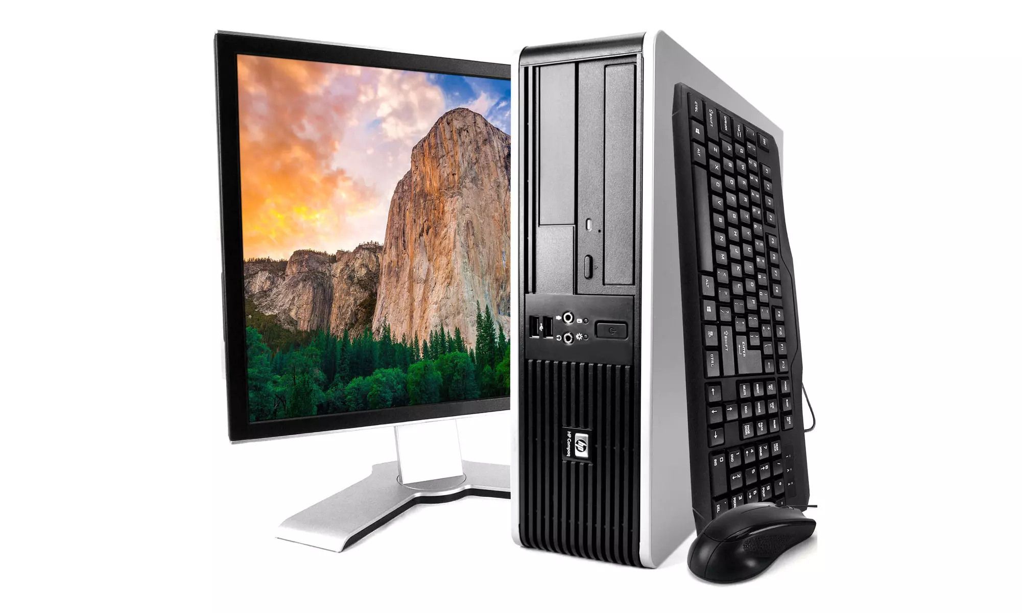 Refurbished HP 7800 Desktop Pkg Core 2 Duo 4GB 250GB Windows 10 Home - Primary Image