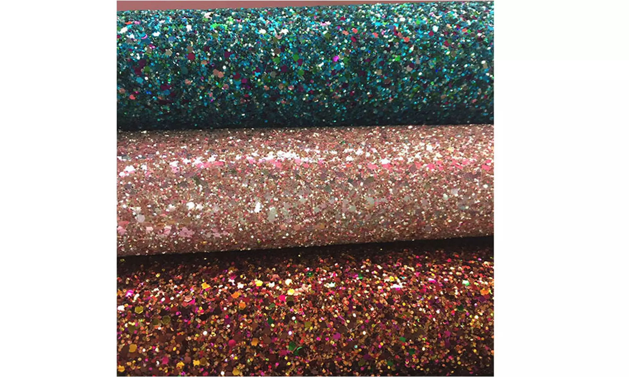 Glitter Pu Leather Fabric Cloth Inches Bright Crystal Sequin Sheets Making Bags - Primary Image