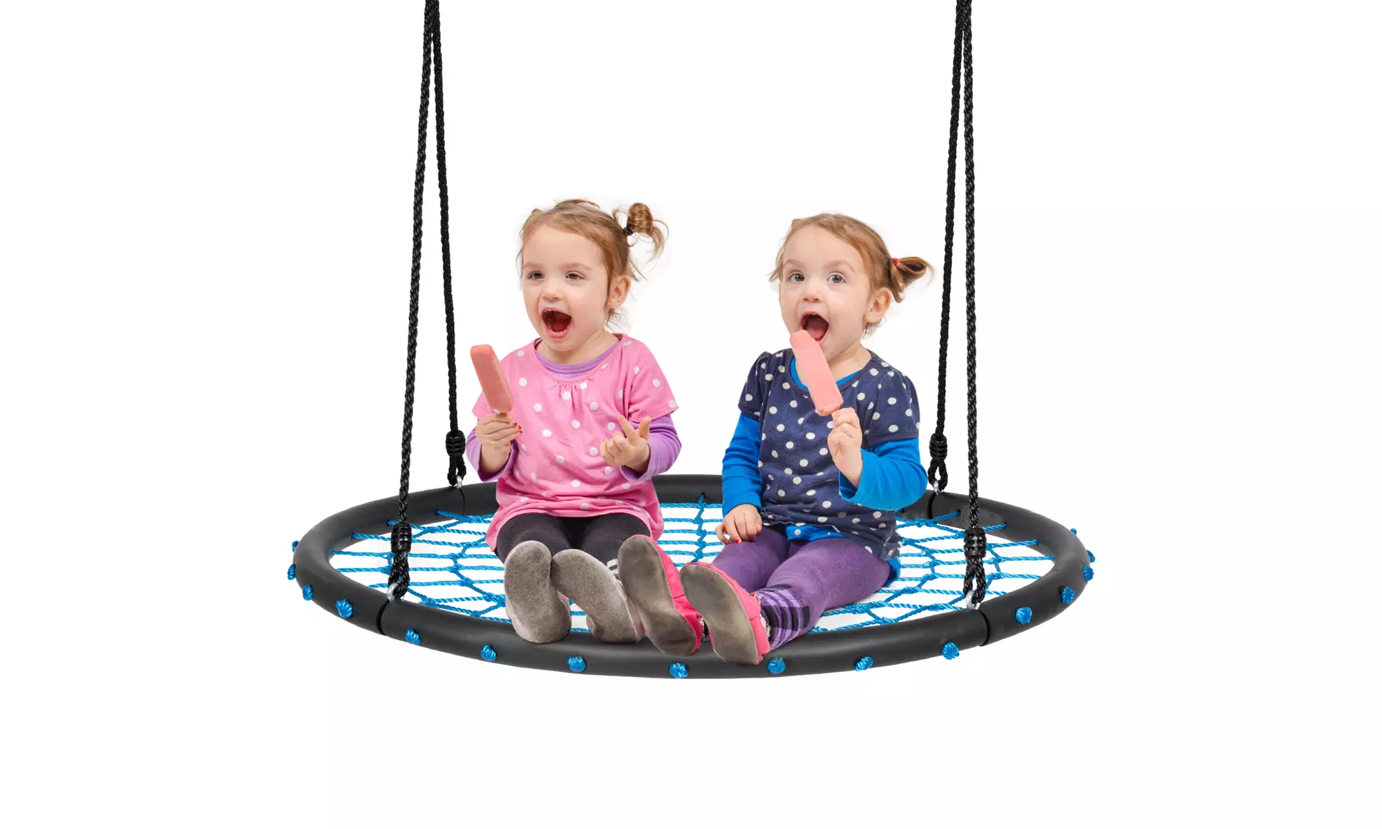 Costway 40'' Spider Web Tree Swing Set Adjustable Kids Play Set colors - Primary Image