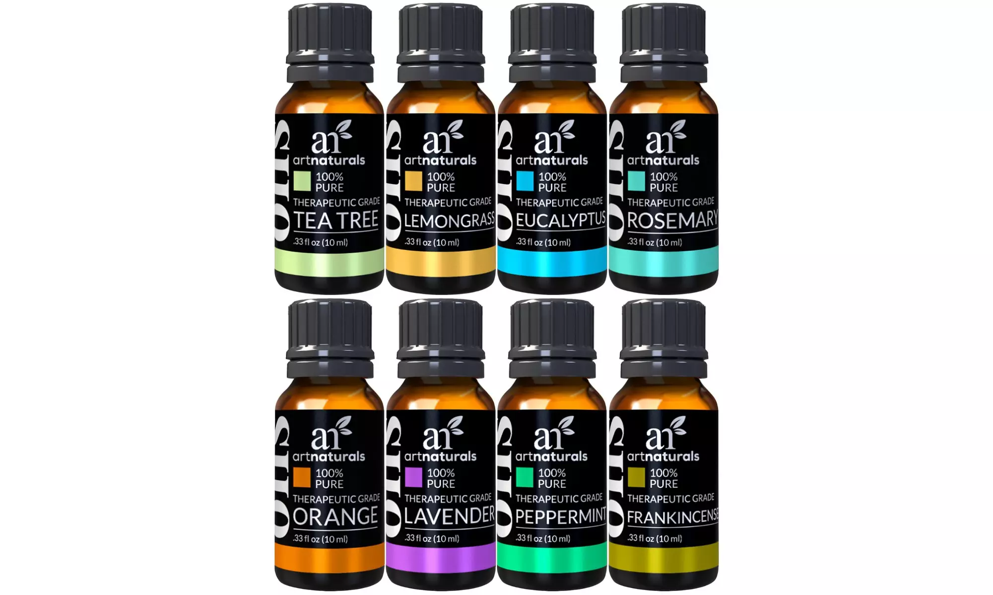 ArtNaturals Therapeutic-Grade Aromatherapy Essential Oil Set (8 x 10ml) - Primary Image