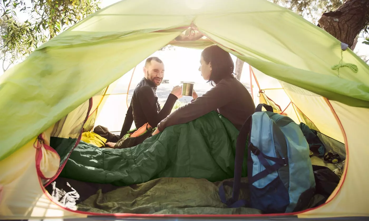 LakeForest 3-Season Sleeping Bag for Adults Warm Cozy Cold Weather Camping Gear