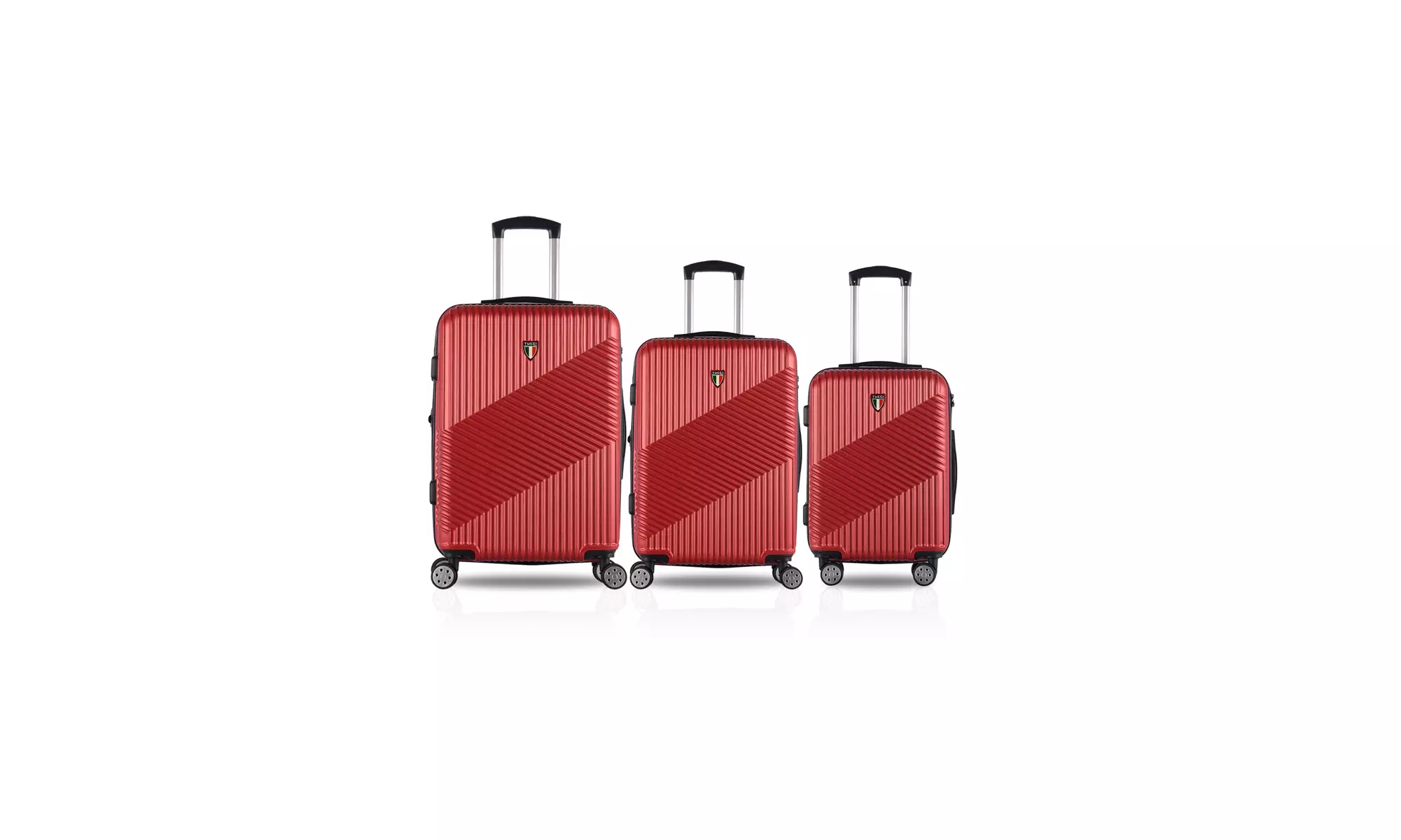 TUCCI Italy GUIDA 3PCS Hardside Suitcase Luggage for Travel - Primary Image