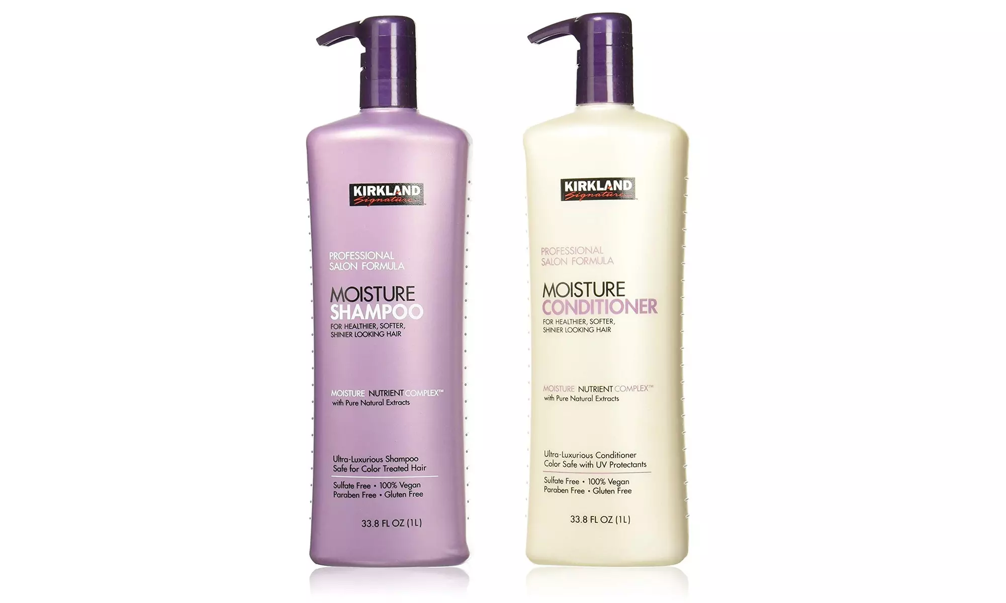Kirkland Signature Salon Formula Moisture Shampoo & Conditioner, 33.8 Ounce  - Second Medium