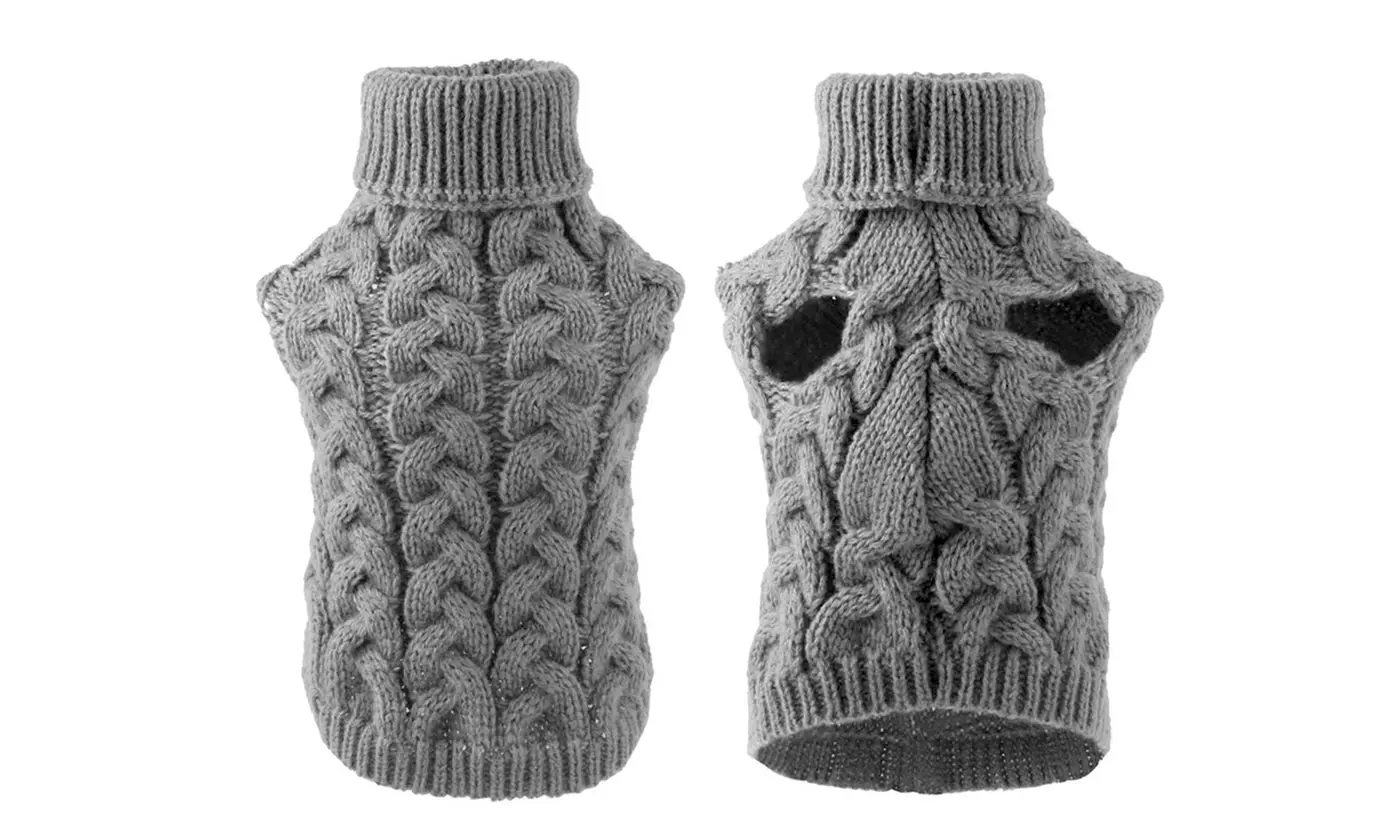 Pet Dog Puppy Knit Sweater Jumper Clothes Cat Knitwear Costume Coat Apparel