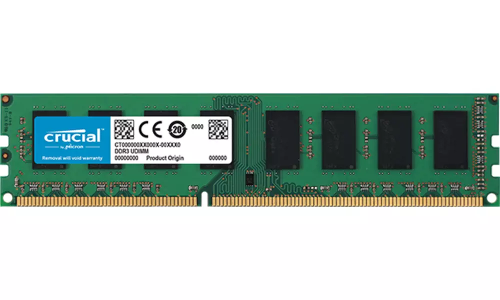 Crucial CT102464BD160B 8GB DDR3L-1600 UDIMM - Primary Image