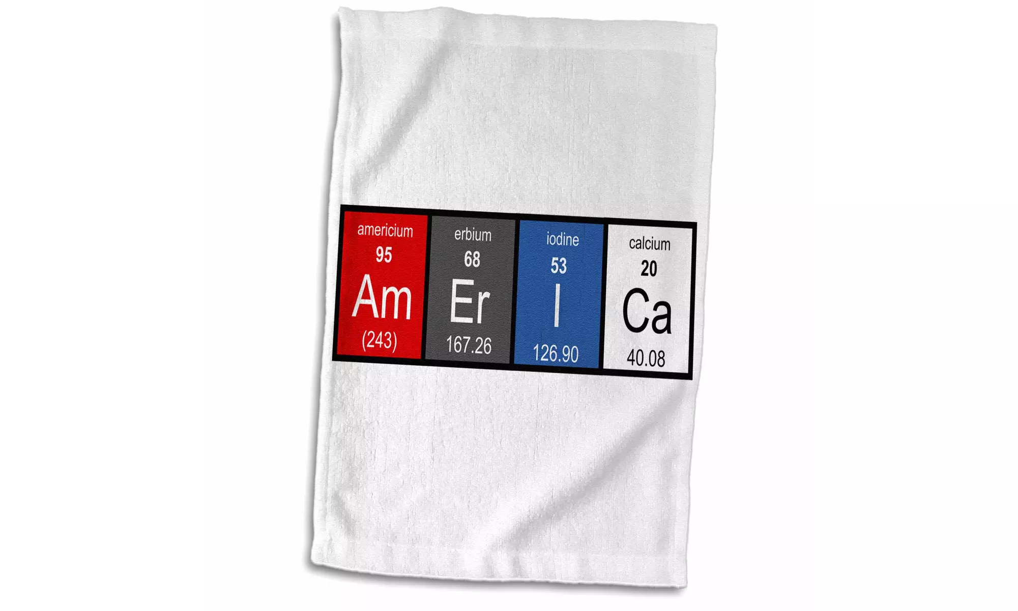  Towel - America in Elements from Periodic Table - chemistry chemical science - Second Medium