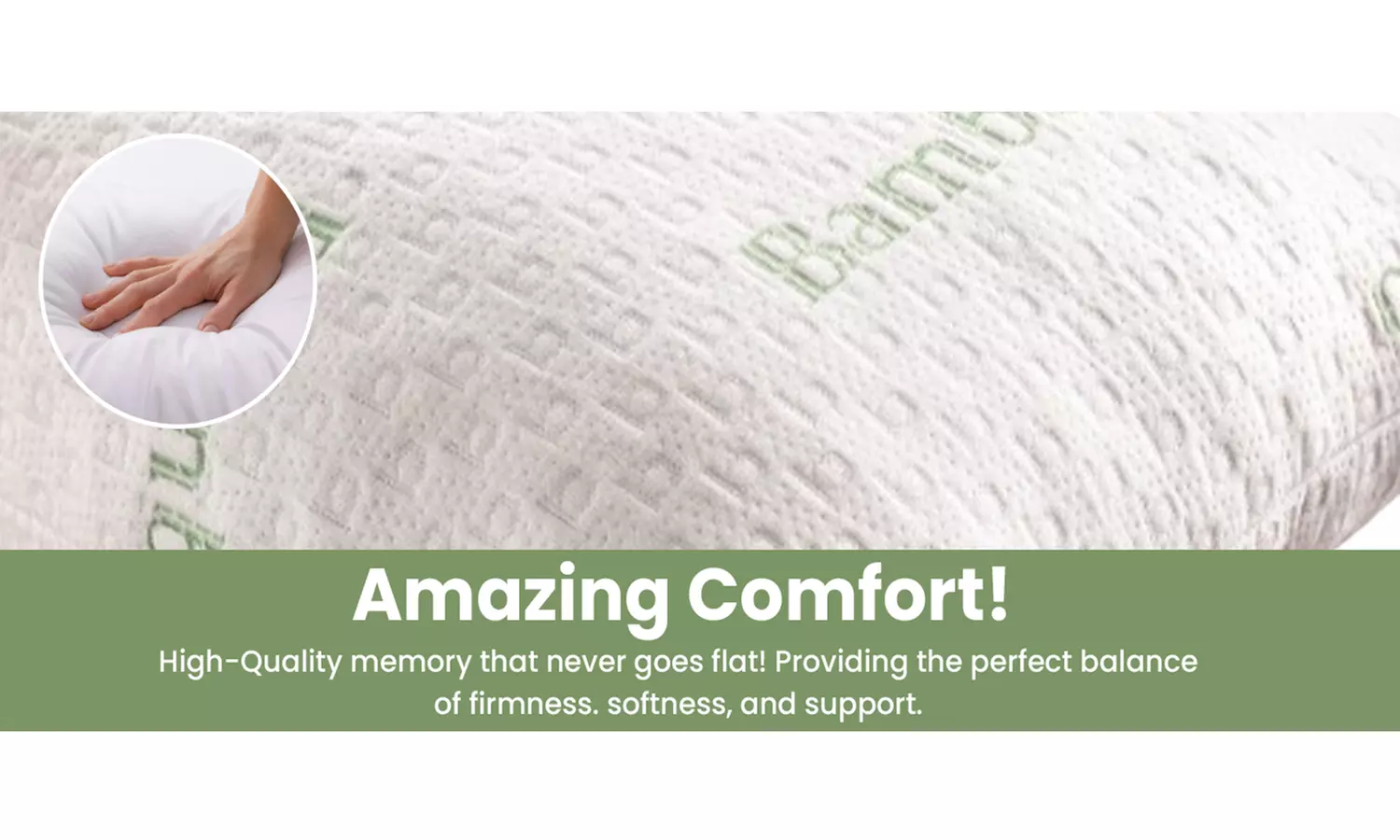 Dan River Set of Two Bamboo Cooling Down Alternative Pillows
