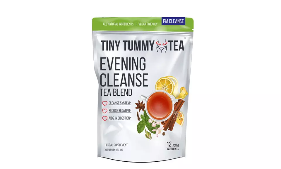 Tiny Tummy Tea Evening 14 Day Cleanse Blend (1- or 2-Pack)