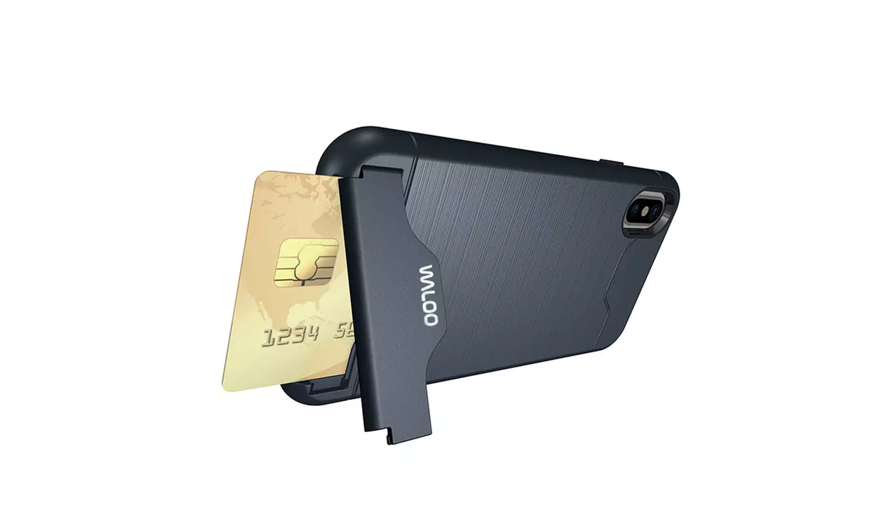 Waloo Brushed Kickstand Case for iPhones 