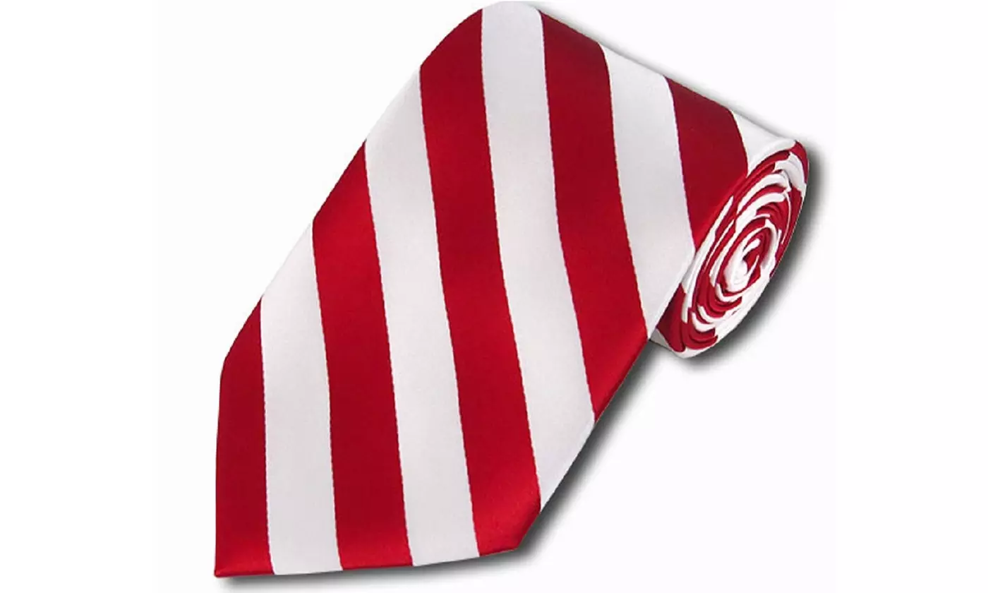 Men's 3.5" DSular College Stripe Woven Tie- Multiple colors available - Primary Image