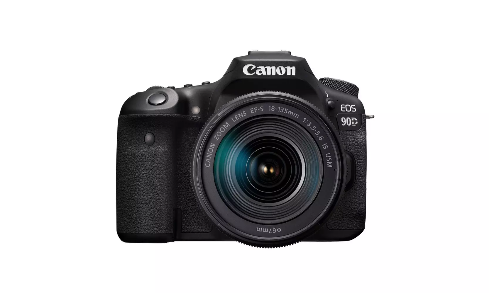 Canon EOS 90D DSLR Camera with EF-S18-135mm f/3.5-5.6 IS USM Lens Kit - Primary Image