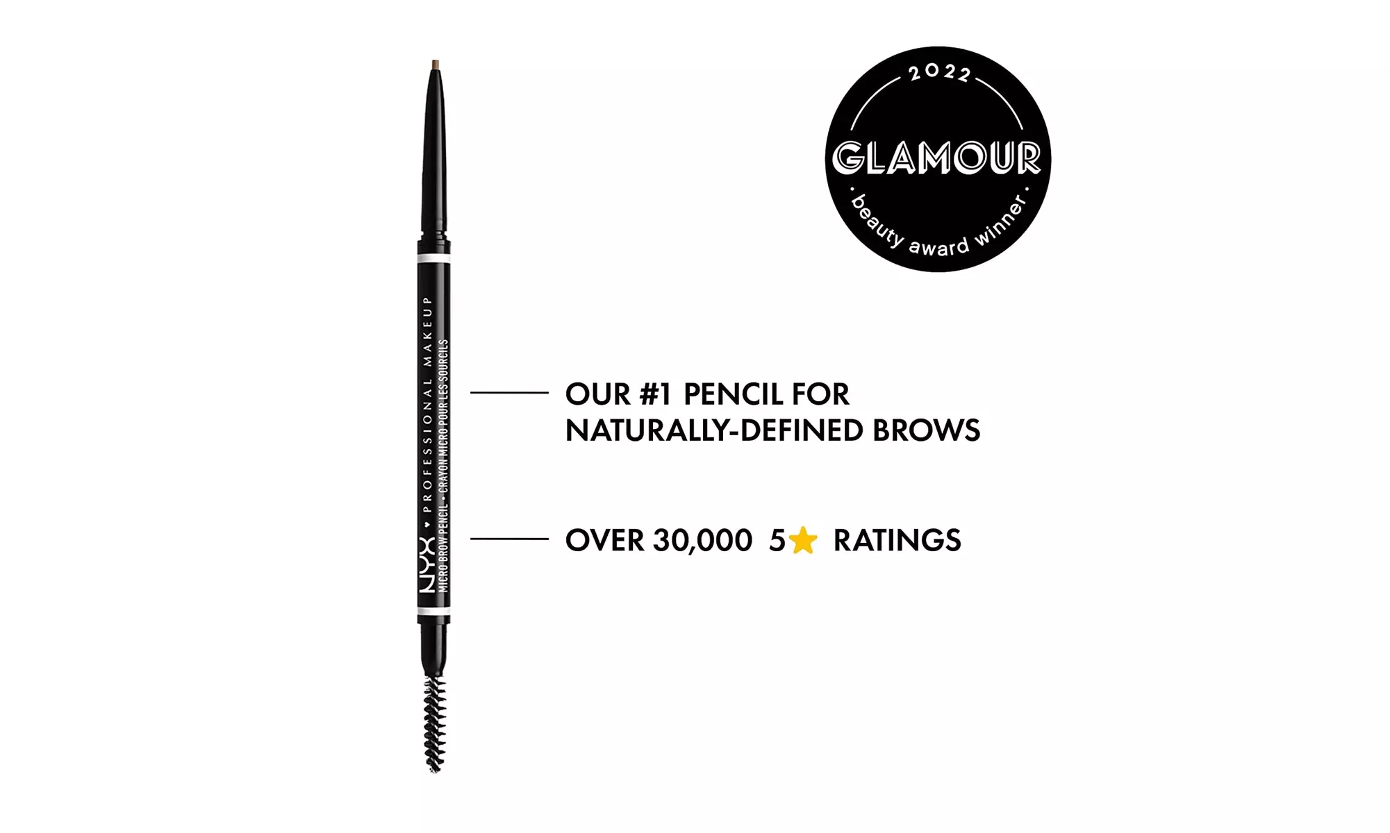 NYX PROFESSIONAL MAKEUP Micro Brow Pencil, Eyebrow Pencil - Primary Image