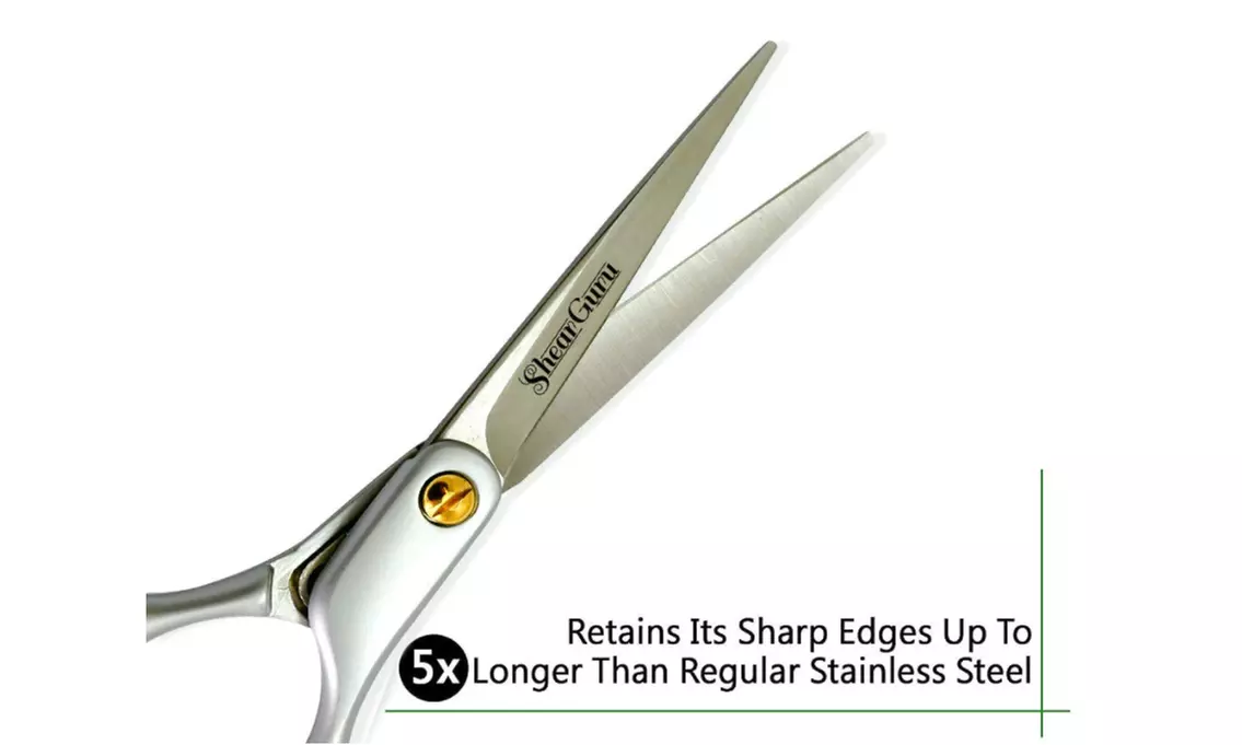 Professional Barber Scissor Hair Cutting Set - 1 Straight Edge Hair Scissor - Second Medium