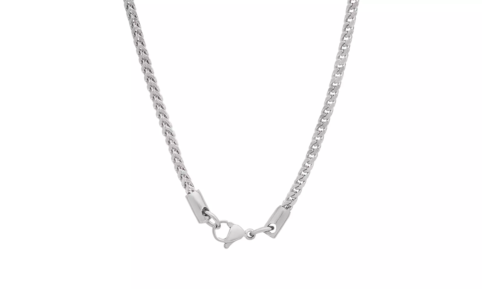 Men Stainless Steel 24" Franco Box Chain Necklace