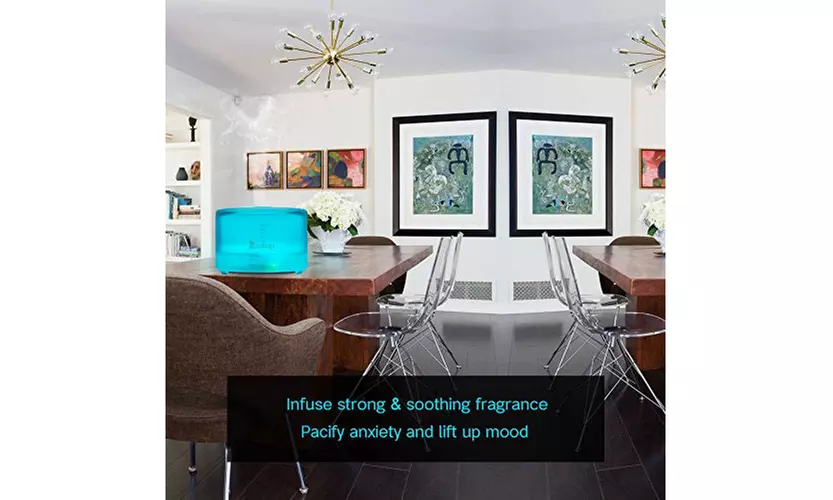 7 LED 500ml Ultrasonic App Control Essential Oil Mist Humidifier Aroma Diffuser - Primary Image