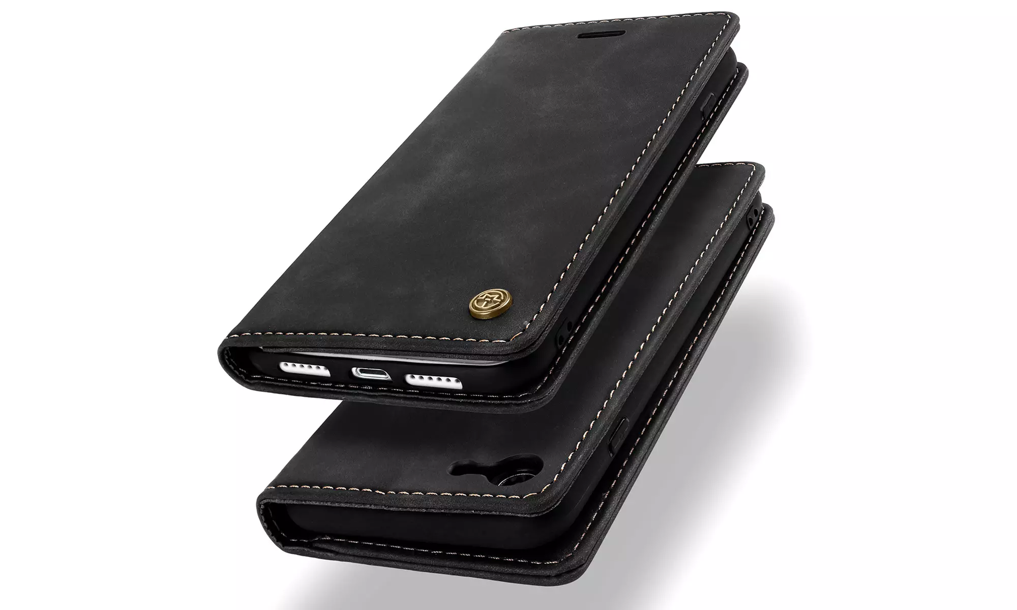 For Apple iPhone SE 3rd Gen 2022 Magnetic Flip Case Leather Wallet Card Holder - Primary Image