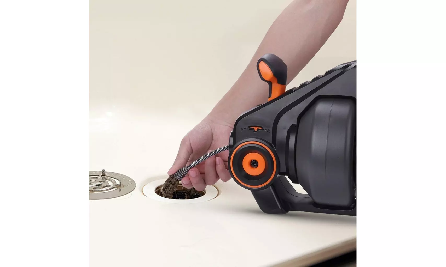 TACKLIFE Drain Auger 25Ft Automatic Cordless Drain Clog Remover - Second Medium