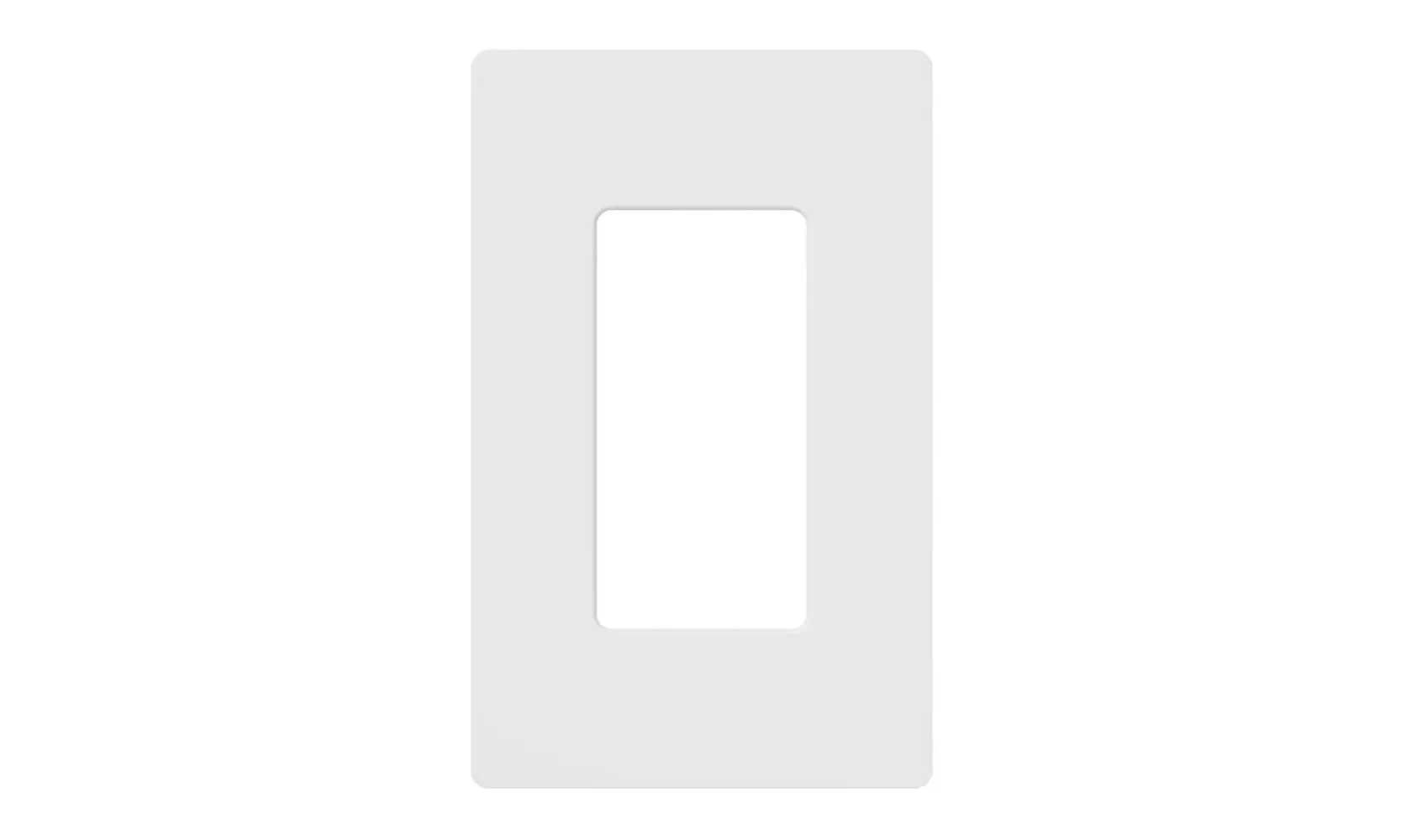 Lutron Claro 1-Gang Decorator Wallplate (White) - Primary Image