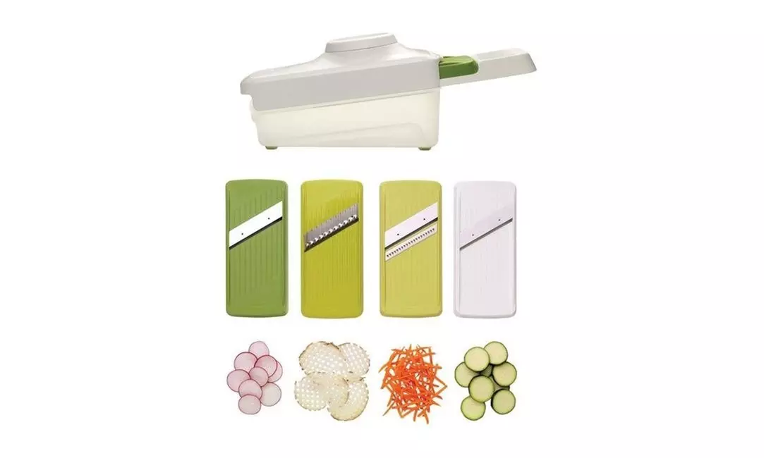 Chef N 6504435 Pull N Slice Box Mandoline Plastic - White - Primary Image