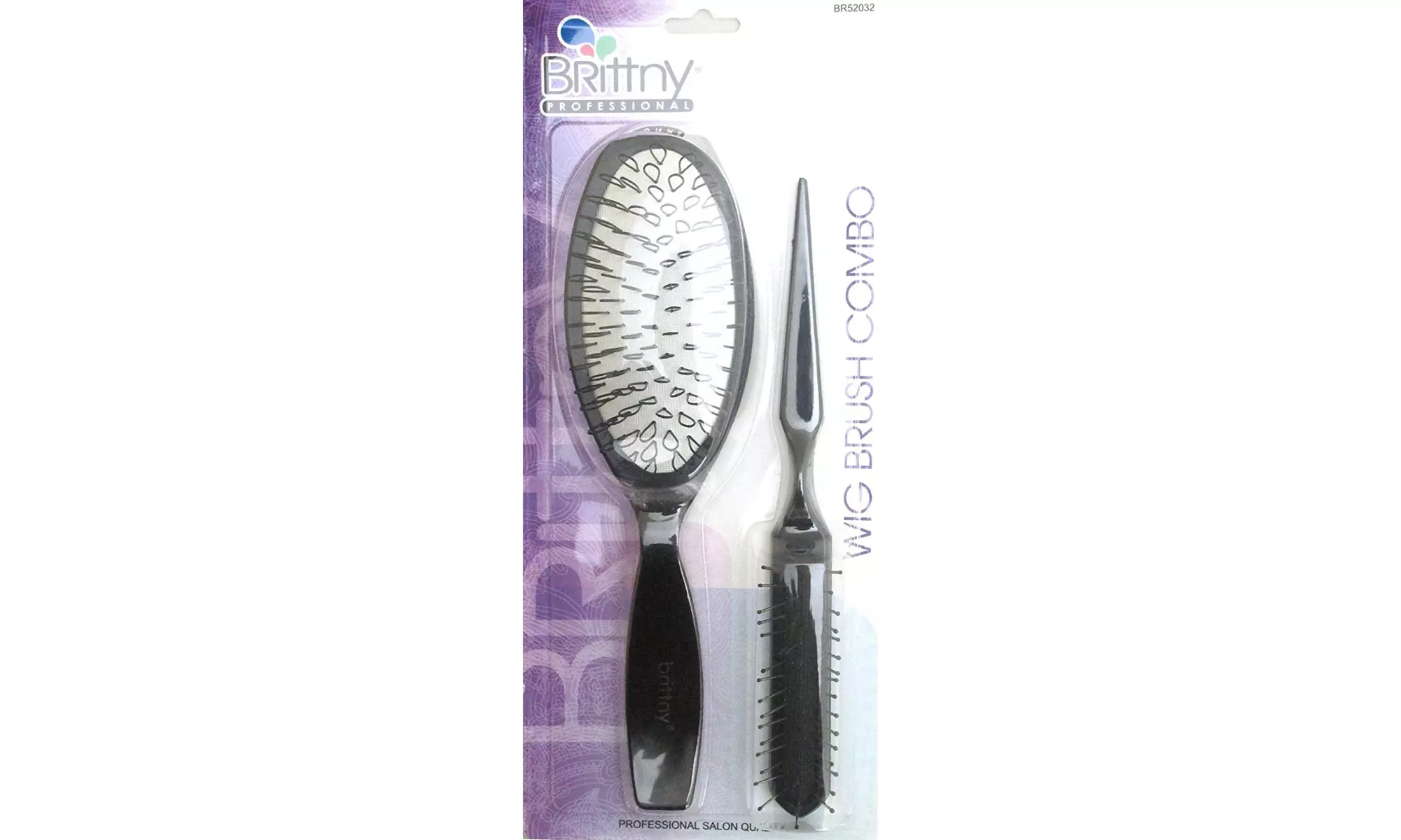 Brittny Large Wire Loop Shape Wig Brush with Tip Combo Detangle without Damage - Primary Image