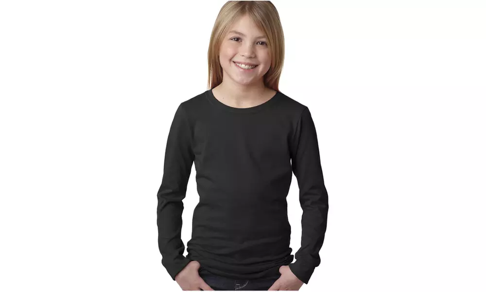 Next Level Girls Long Sleeve T-Shirt, 3711 - Primary Image