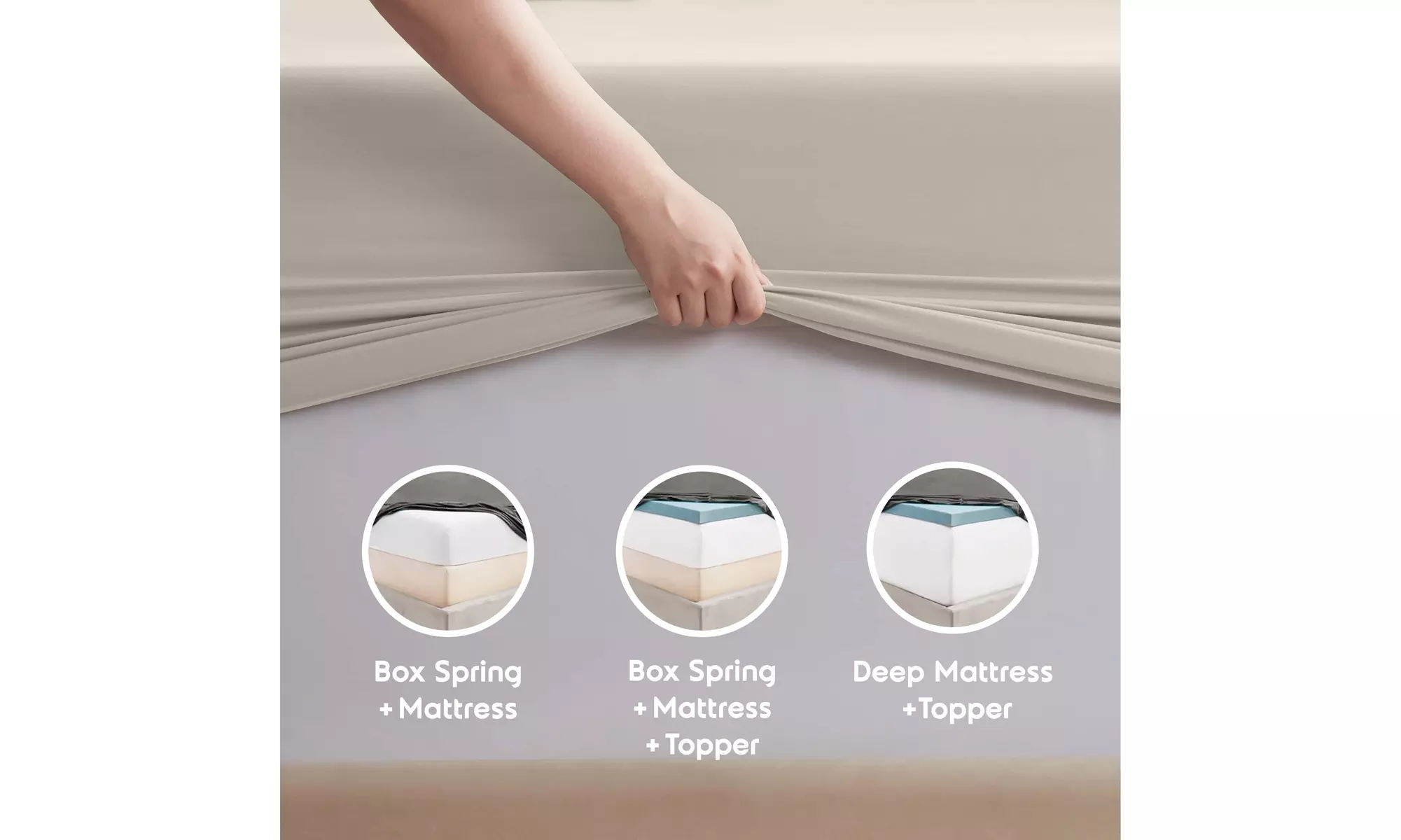 Nestl Split King Extra Soft Microfiber Deep Pocket Bed Sheet Set - 5 Piece
