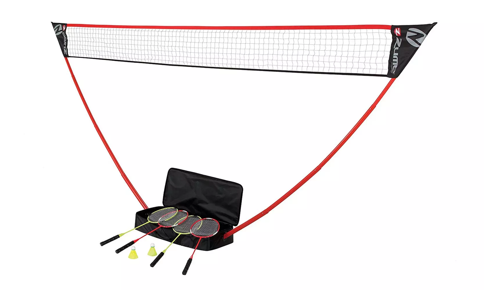 Games Portable Badminton Set with Freestanding Base - Primary Image