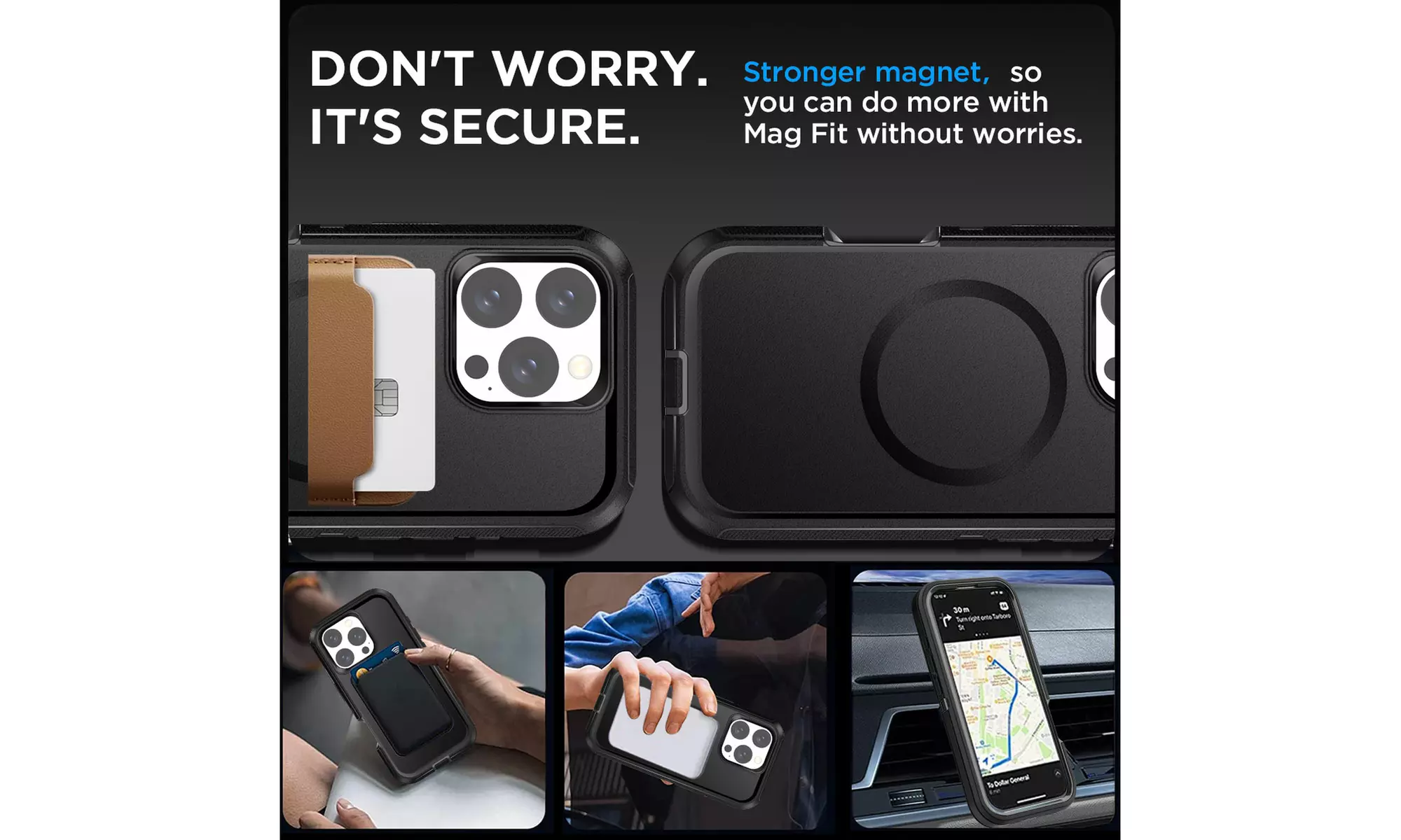 AICASE Magnetic Case for iPhone 16 Pro/16 Plus Shockproof HeavyDuty 3layer Cover
