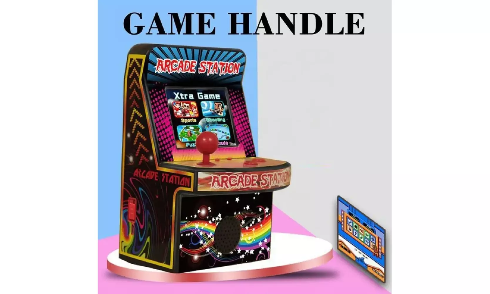 Retro Portable Handheld Mini Arcade Joystick Machine 240-Games-in-1 - Second Medium