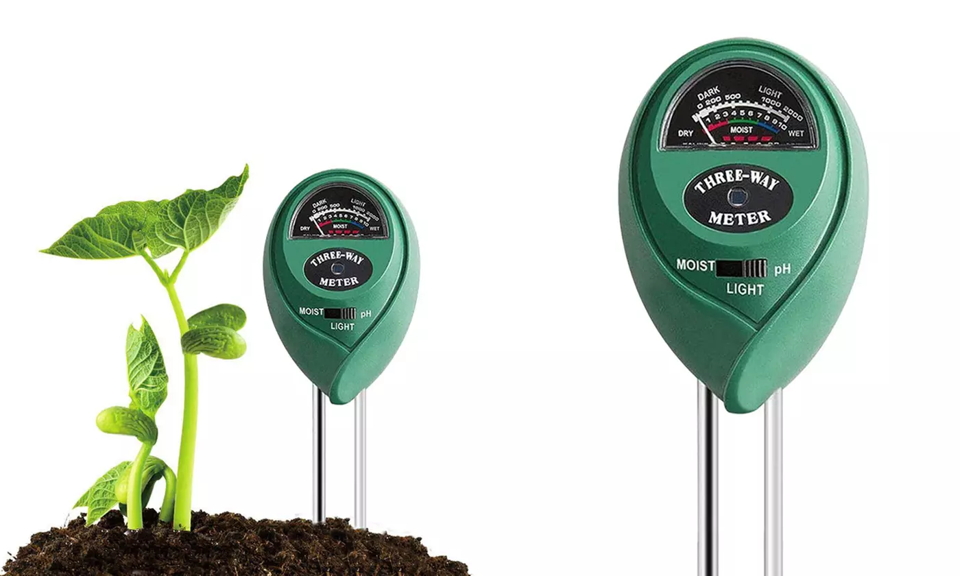 3 in 1 Digital PH Tester Sunlight Soil Moisture Meter Detector Plant Garden - Primary Image