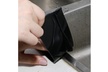 2Pcs Silicone Kitchen Stove Counter Gap Cover Oven Guard Spill Seal Filler Black - Second Medium
