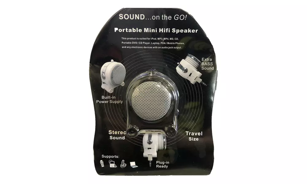 Pony Portable Mini Hifi Rechargeable Speaker with Extra Bass Sound MP3 Player - Primary Image