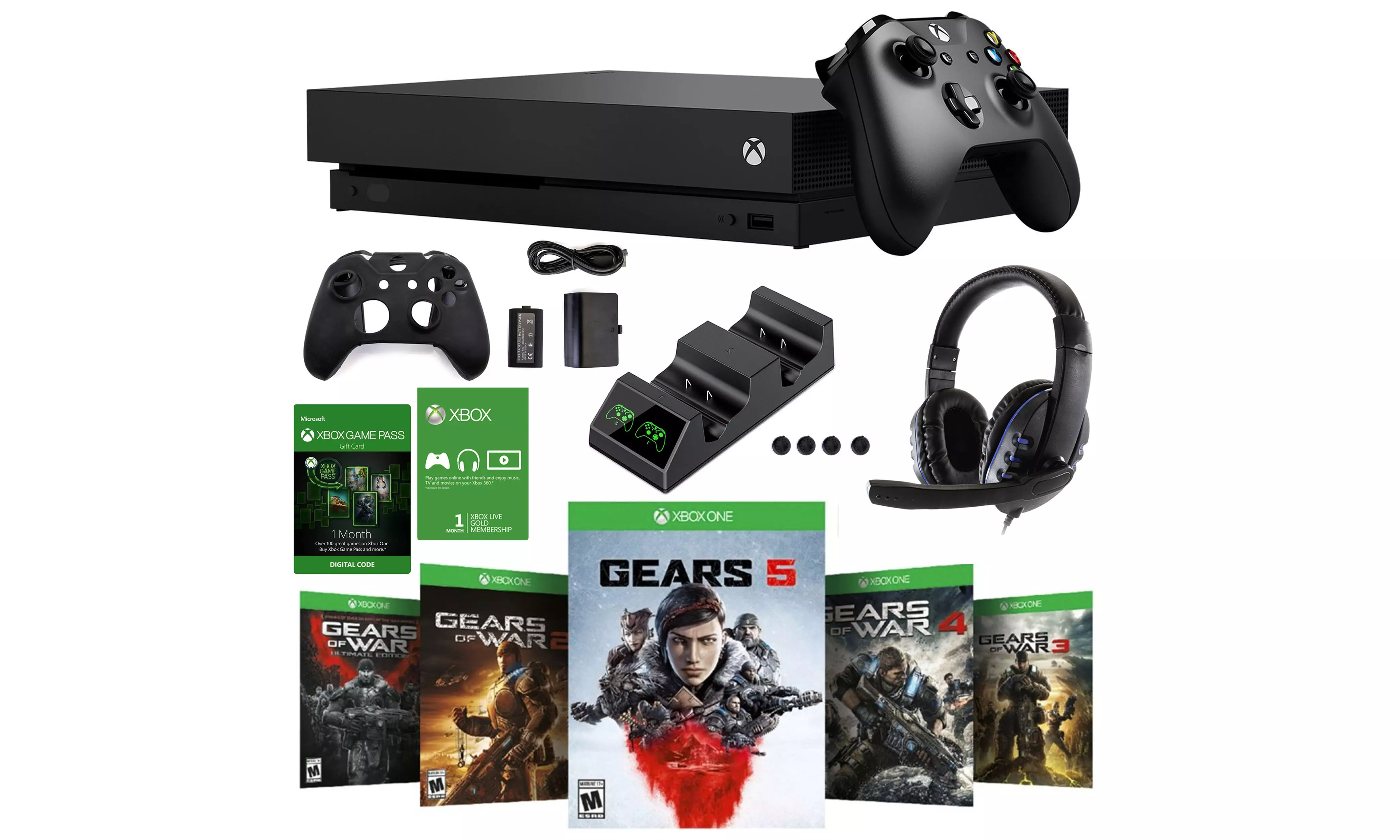 Xbox One w/Accessories and store Games