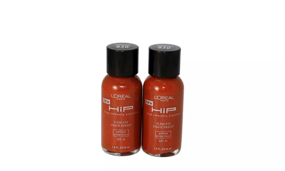 Loreal Hip For Women Liquid Makeup, Mahogany 830 Spf 15 Pack 2X1oz - Primary Image