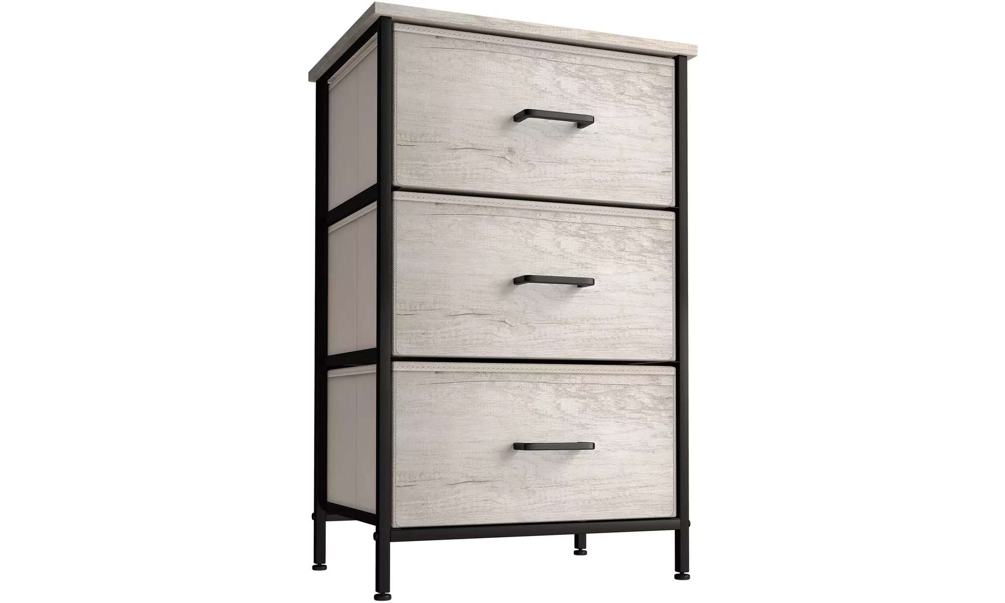 Sorbus Nightstand Dresser with 3 Faux Wood Drawers - Primary Image