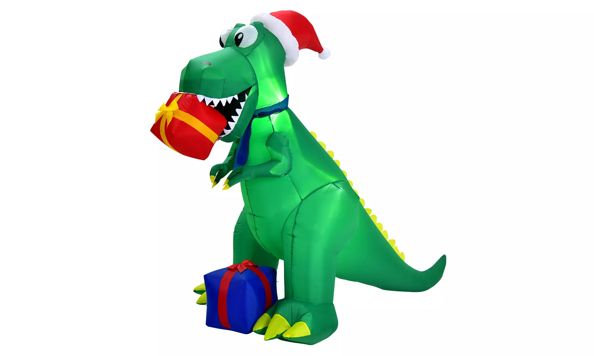 Costway 6Ft Christmas Inflatable Dinosaur Indoor & Outdoor Christmas Decoration