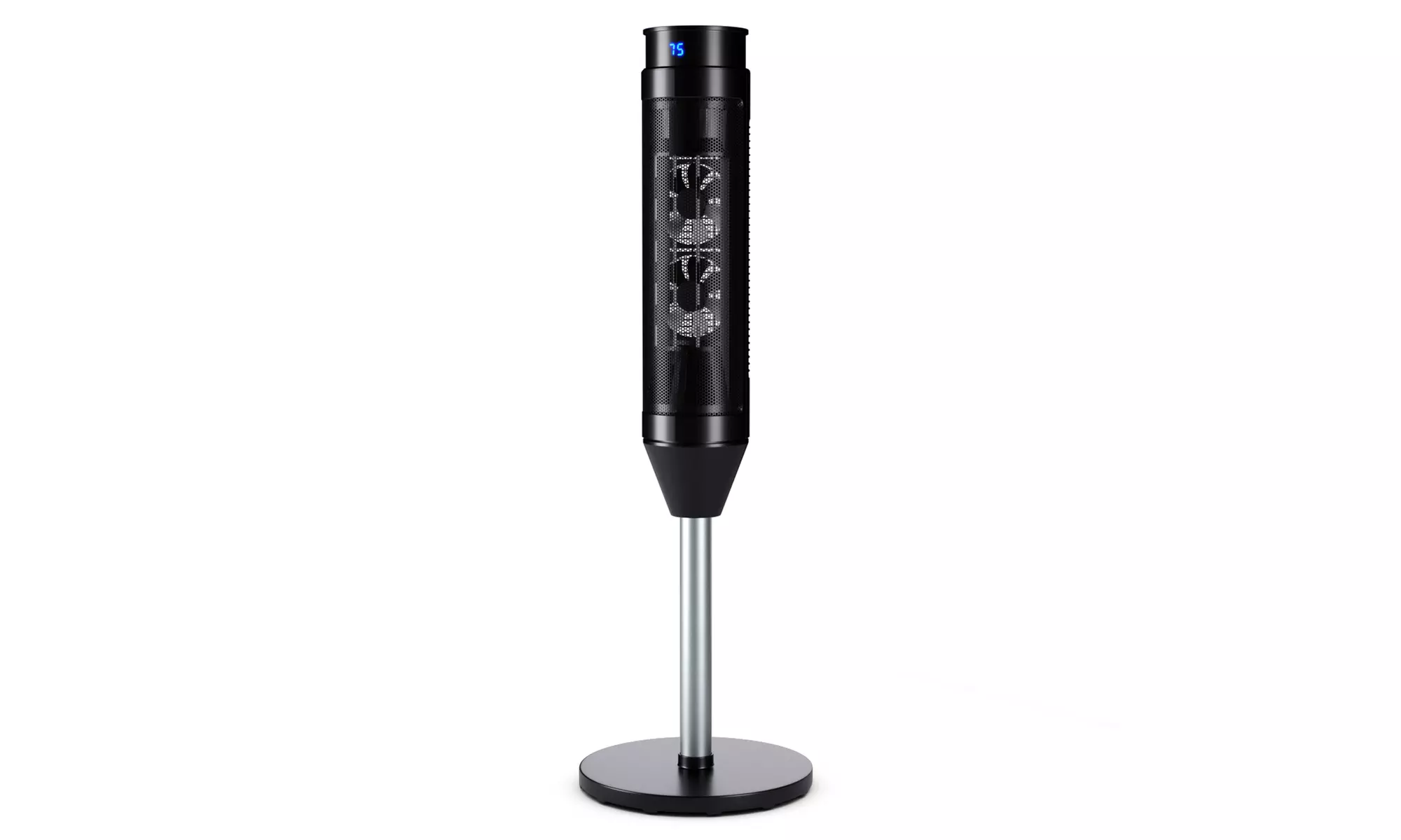 Costway 1500W Portable Oscillating Ceramic Pedestal Heater Timer Remote Control - Primary Image