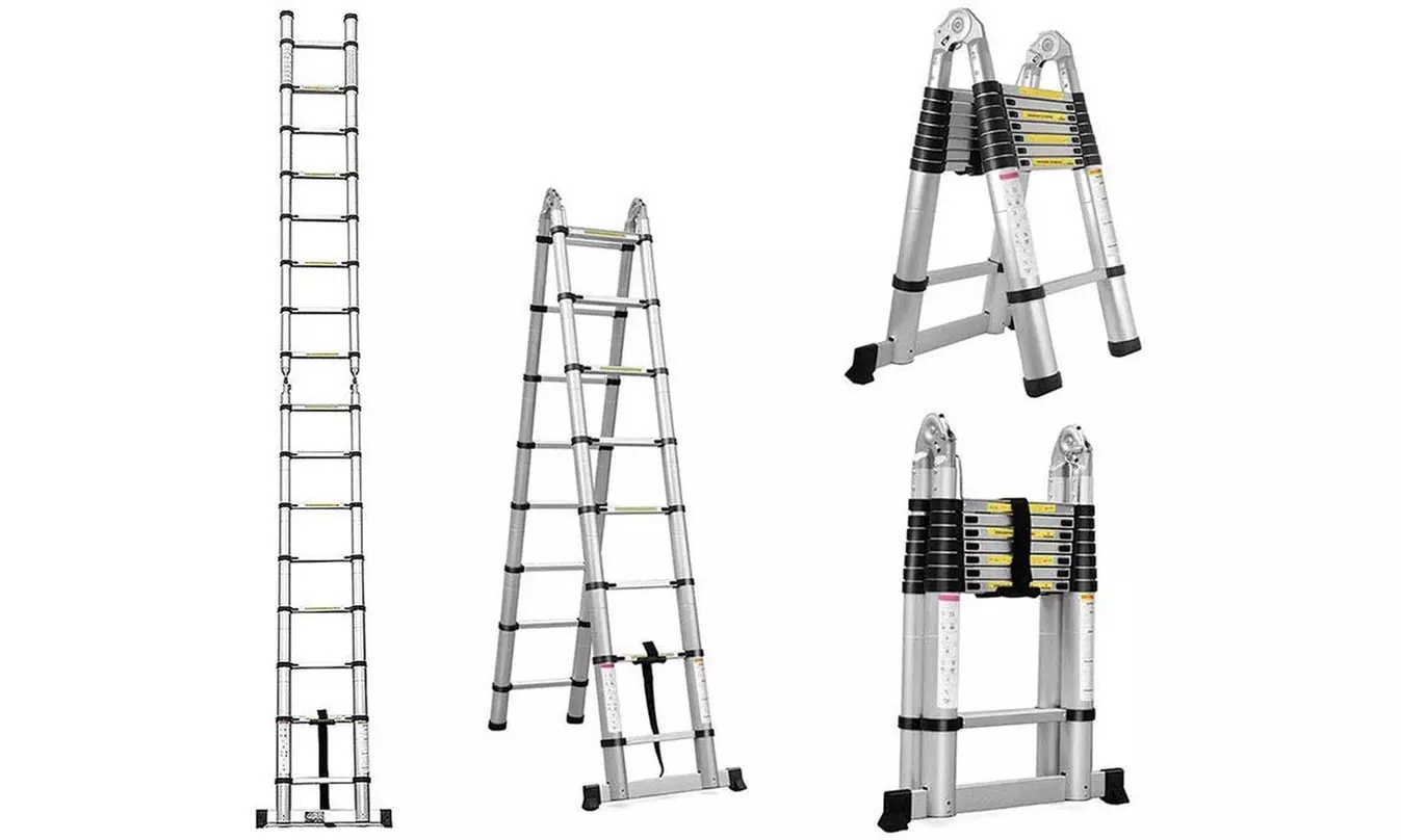 Telescopic Ladder - Telescoping Extension - Multi-Purpose Ladders Outdoor&Indoor - Primary Image