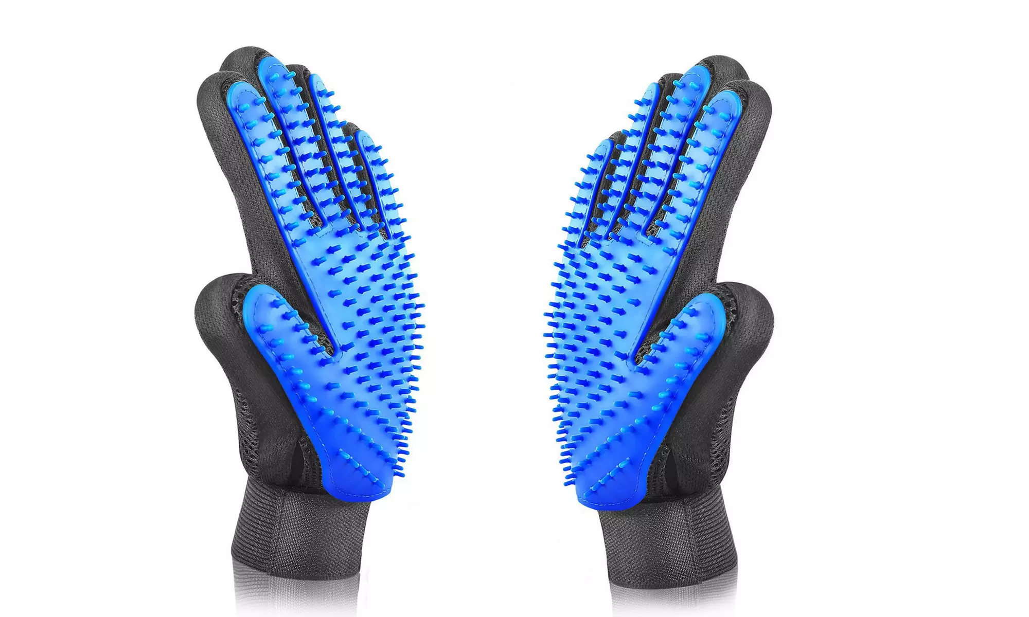 Pet Grooming Glove Brush Dog Cat Fur Hair Removal Mitt Massage