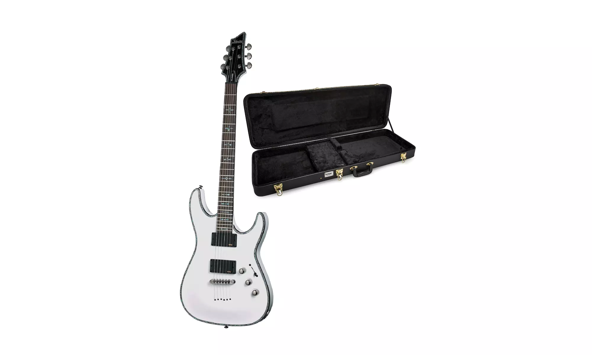 Schecter Hellraiser C-1 6-String Electric Guitar with Protective Carrying Case - Primary Image