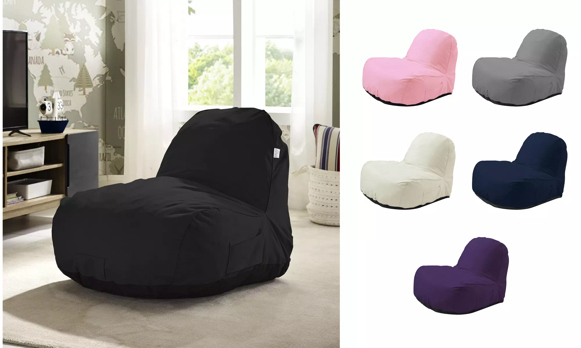 Loungie Cosmic Memory Foam Indoor or Outdoor Lounger Bean Bag Chair  - Primary Image