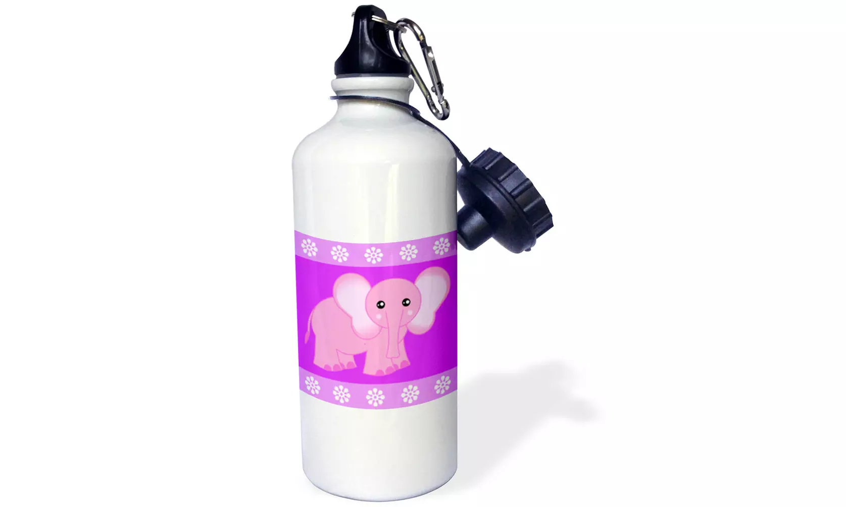 Water Bottle - Pink Baby Elephant - 21oz - Second Medium