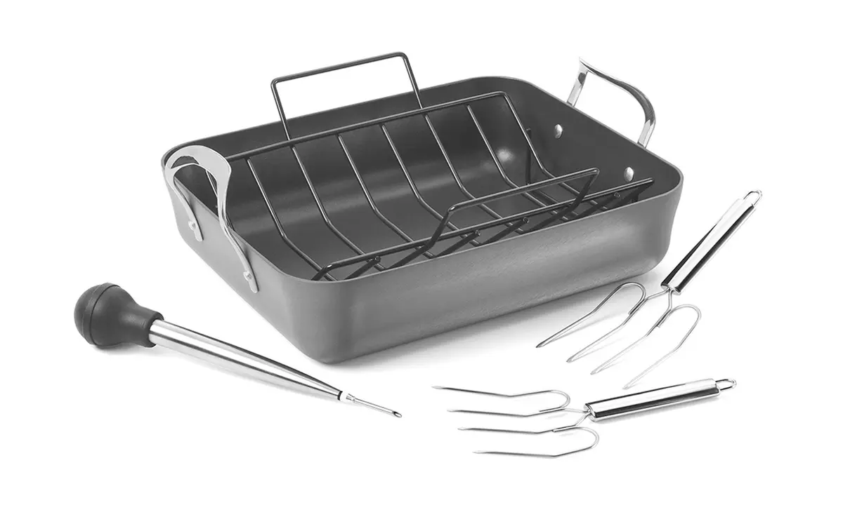 Calphalon Contemporary Nonstick Roasting Pan with Rack (5 Pc Set) - Primary Image