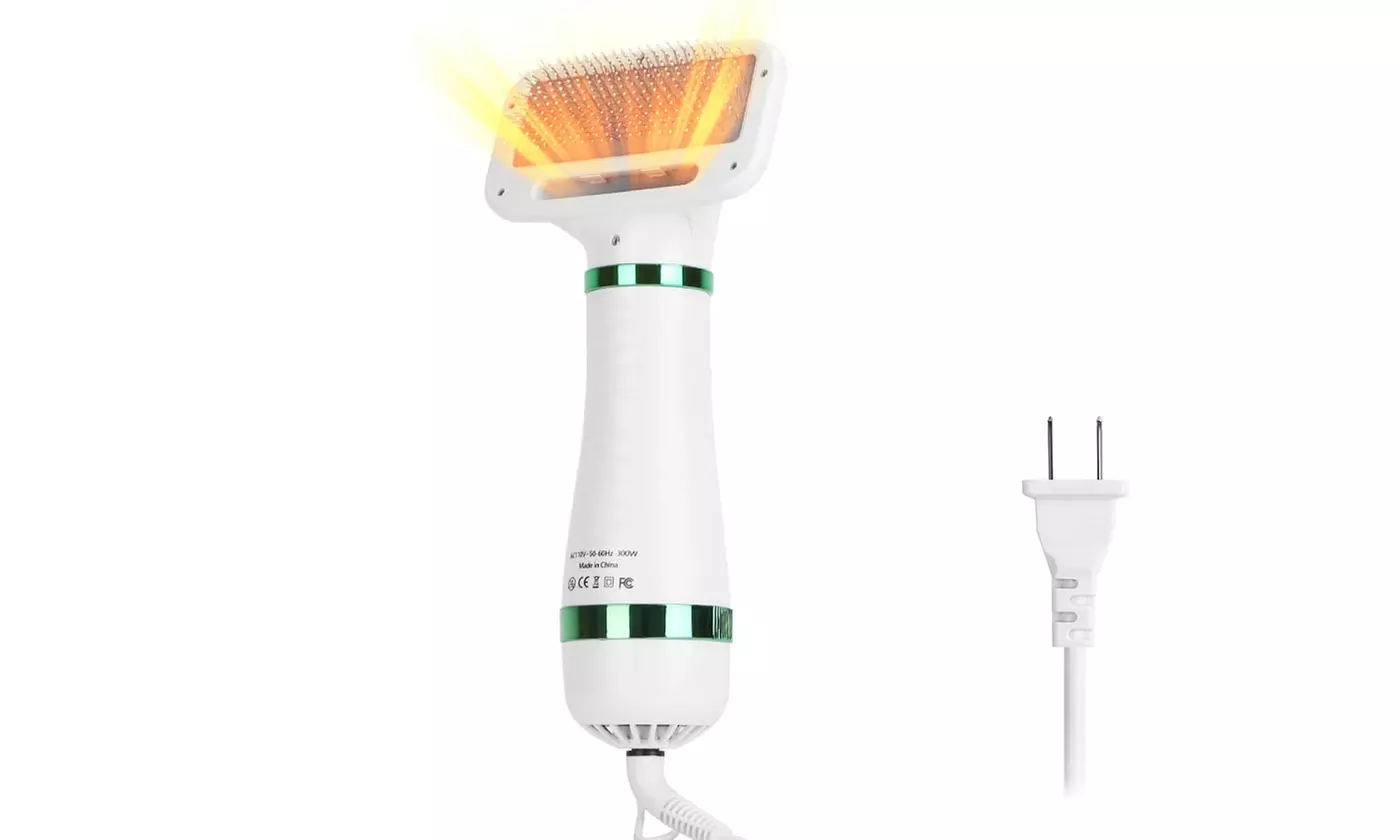 iMounTEK 2-in-1 Quiet Pet Grooming Hair Dryer and Slicker Brush for Dogs
