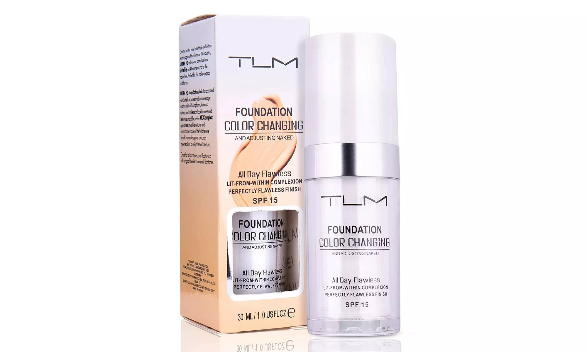 30ml TLM Color Changing Foundation Liquid Base Makeup Change To Your Skin - Primary Image