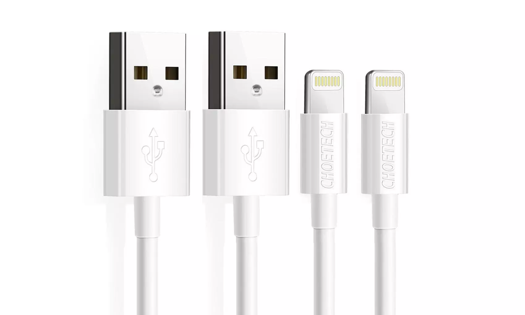 MFi iPhone Charger 2-Pack Lightning USB Cable Wall Adapter SE/Xs Max/XR/8/7/6s