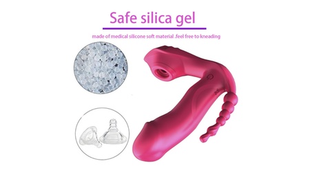 3-in-1 G Spot Clitoral Stimulating Heated Rabbit Vibrator With Remote Control Purple