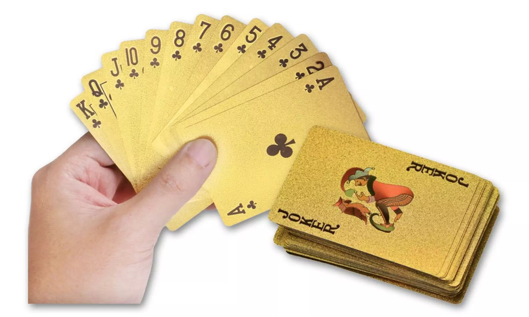 Luxurious 24K Gold Plated Playing Cards - Primary Image