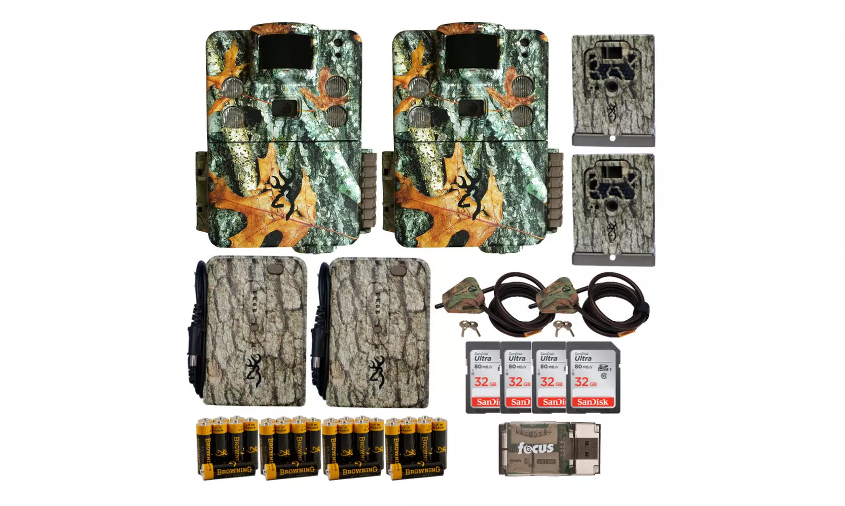 Browning Trail Cameras 18 MP Strike Force HD Apex Game Cam (Camo) 2-Pack Bundle - Primary Image